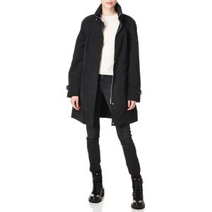 Calvin Klein Hooded Packable Stand-Collar Wrinkle-Resistant Anorak Jacket SMALL